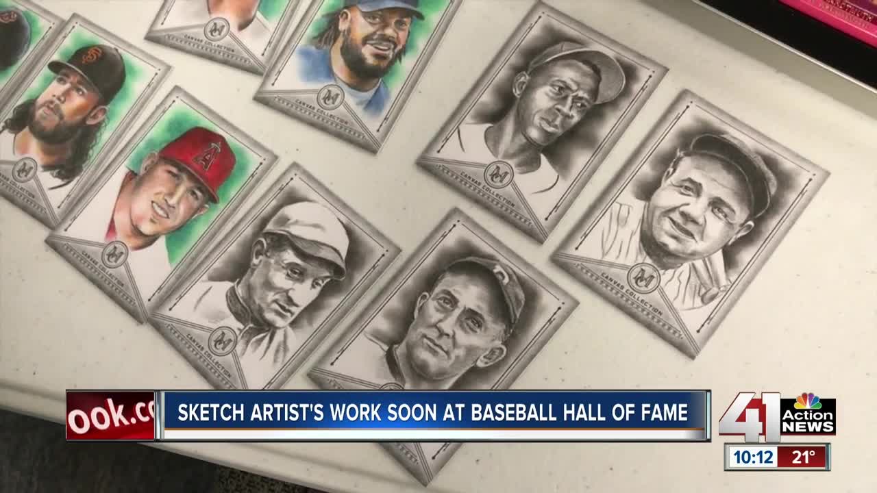 Overland Park sketch artist's work receives permanent spot in Cooperstown