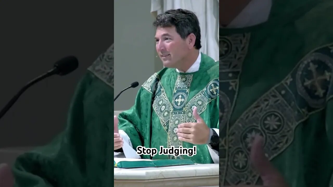 Look in the mirror before judging others! #shorts #shortsvideo #frmikeoconnor #catholic #homily