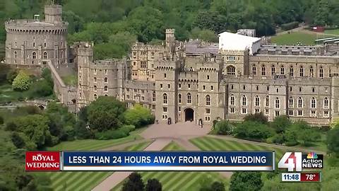 Less than 24 hours away from the royal wedding