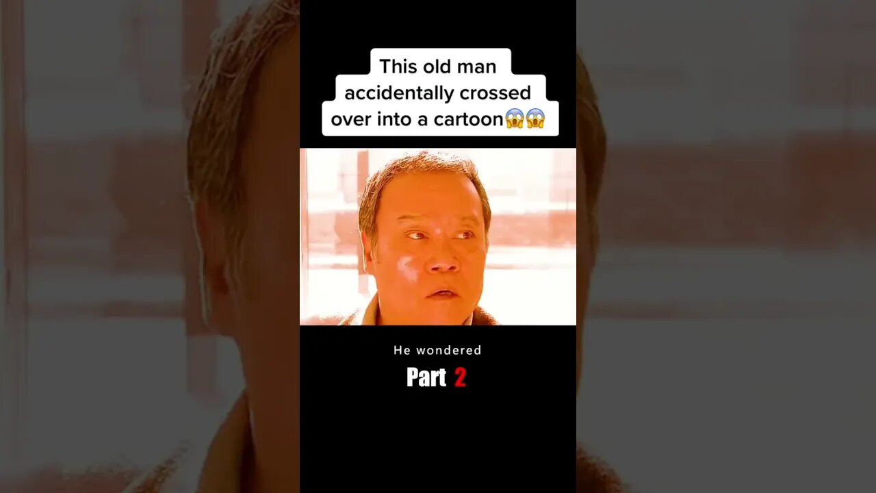 This old man accidentally crossed over into a cartoon😱😱 #film #movie #anime #cartoon