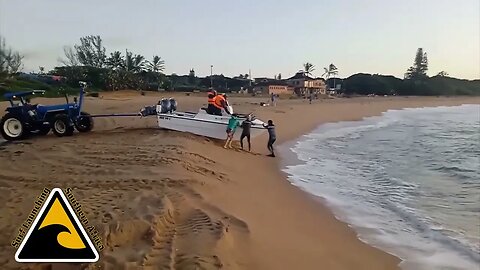 Hibberdene Surf Launching with the Push Rod Method