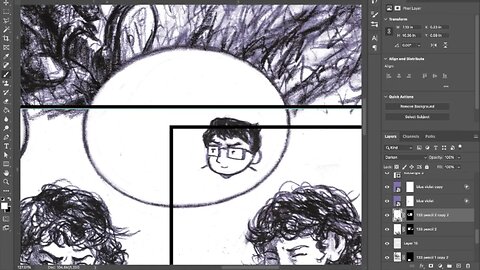 Art Timelapse: Lettering Page 133 with @Airwingmarine music.