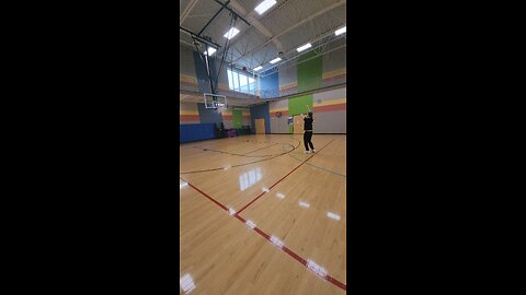 half court hoop shot 😘🤩