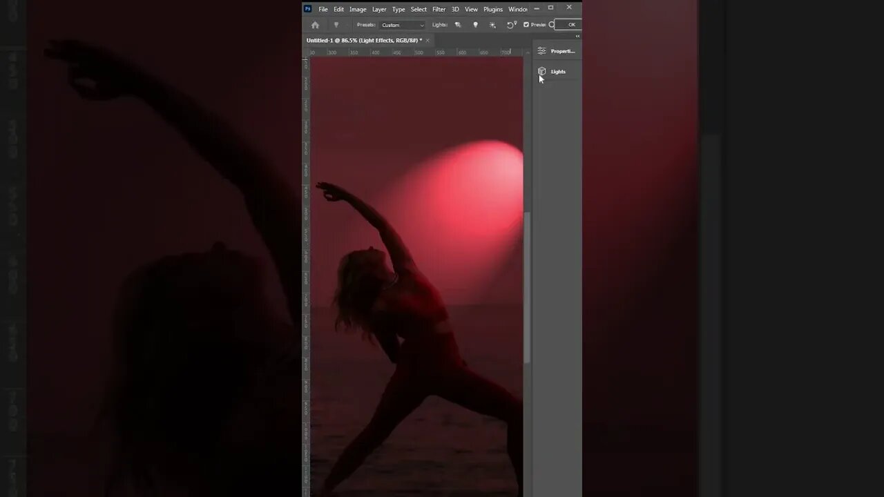 How to Proper Use Light Effect in Photoshop |#trendingshortfffff #shorts #photoshopshort #ytshorts