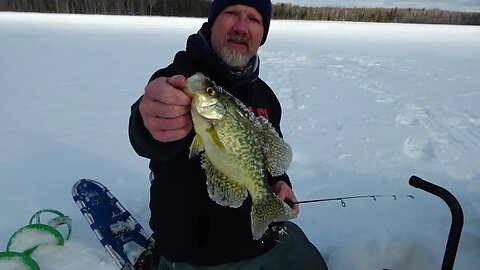 Needed Snowshoes to get out onto this lake!