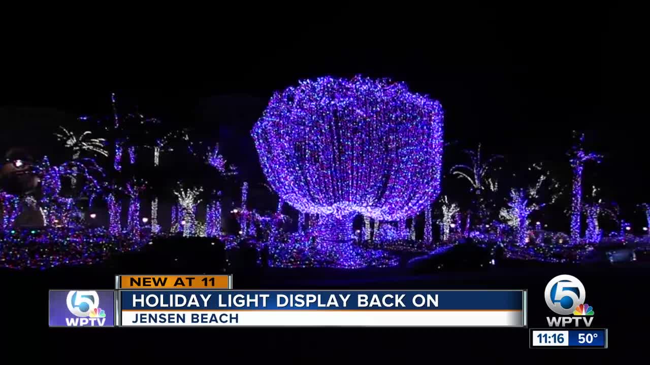 Jensen Beach mansion decorated in thousands of lights