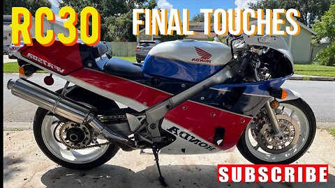 Honda vfr750r rc30 restoration