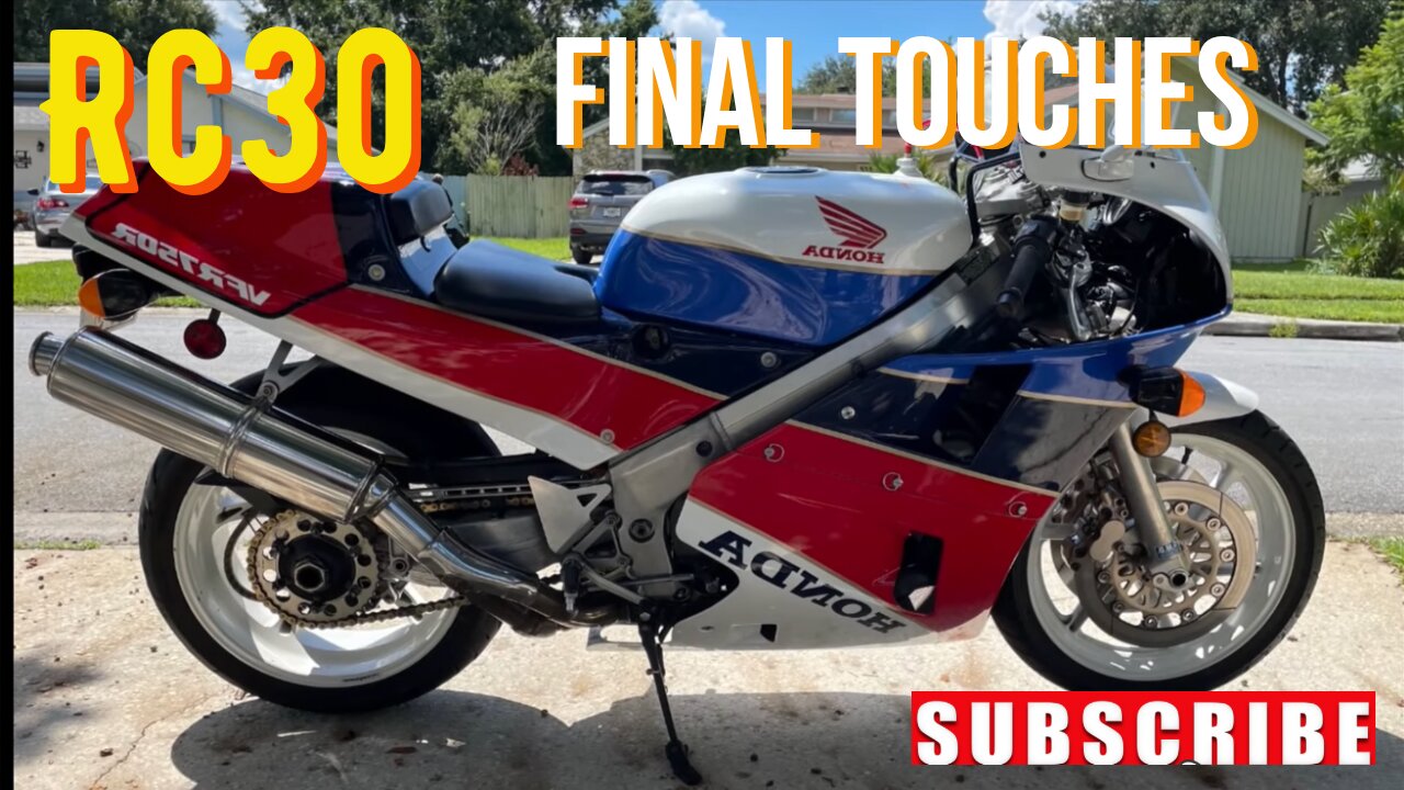 Honda vfr750r rc30 restoration