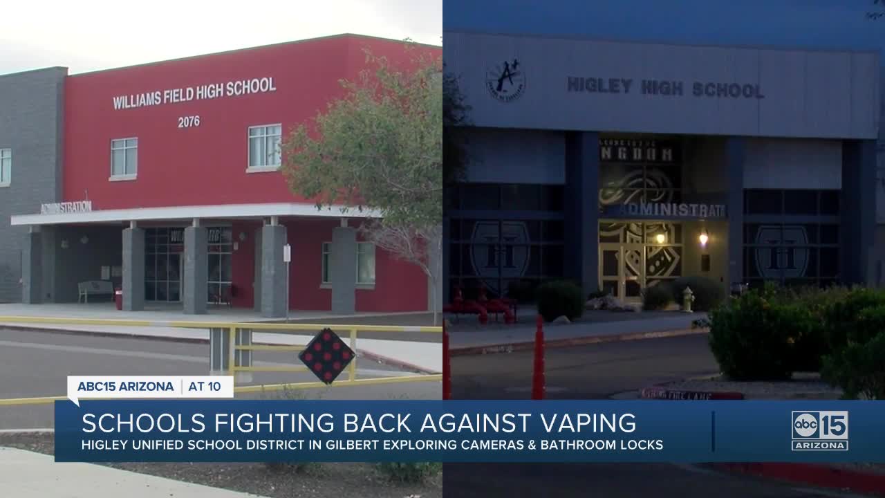 "Everybody is vaping": Higley Unified School District hopes upping security will stop vaping on campus