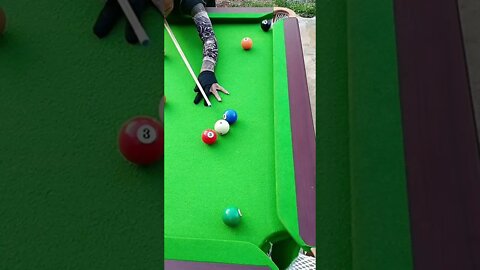 Amazing Trick: Real Pool Trick Tips Shot #snooker #billiards #shorts