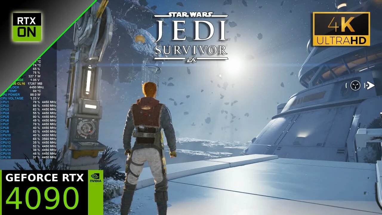 STAR WARS Jedi: Survivor | RTX 4090 | 4K DLSS 3 Update, Ray Tracing ON | Ryzen 7 5800X3D
