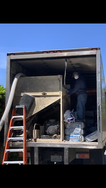 Massive Remodel - Week 6 Day 5 - Blown in insulation part 1