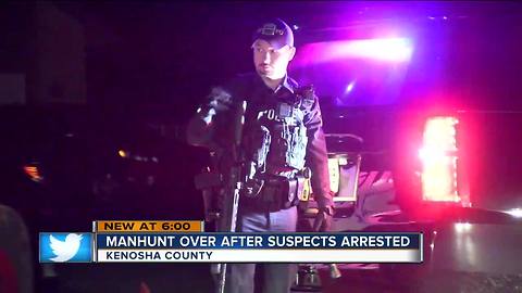 Kenosha County Sheriff: Both suspects in custody following armed robbery, high speed chase