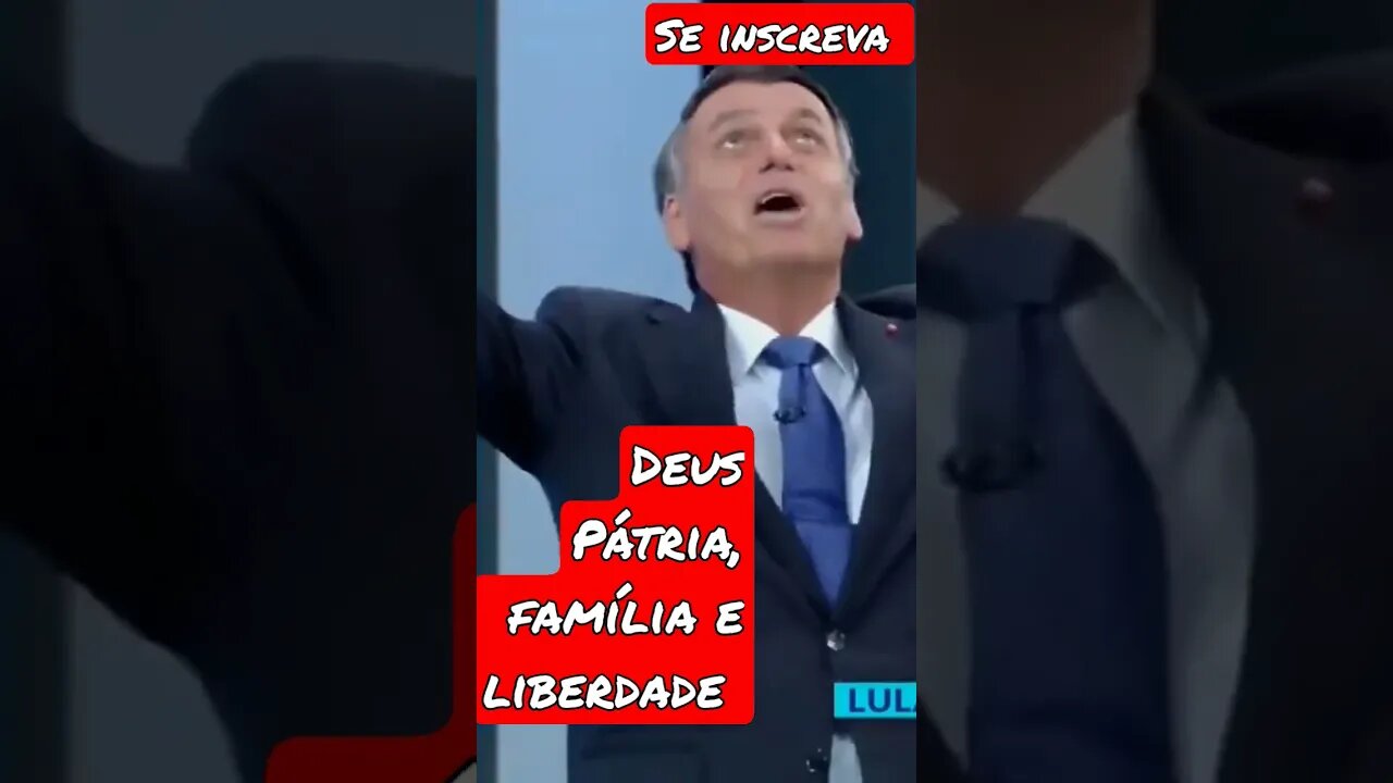 Deus Pátria, Família e Liberdade... últimas palavras de Jair Bolsonaro em Debate 2022 #shorts