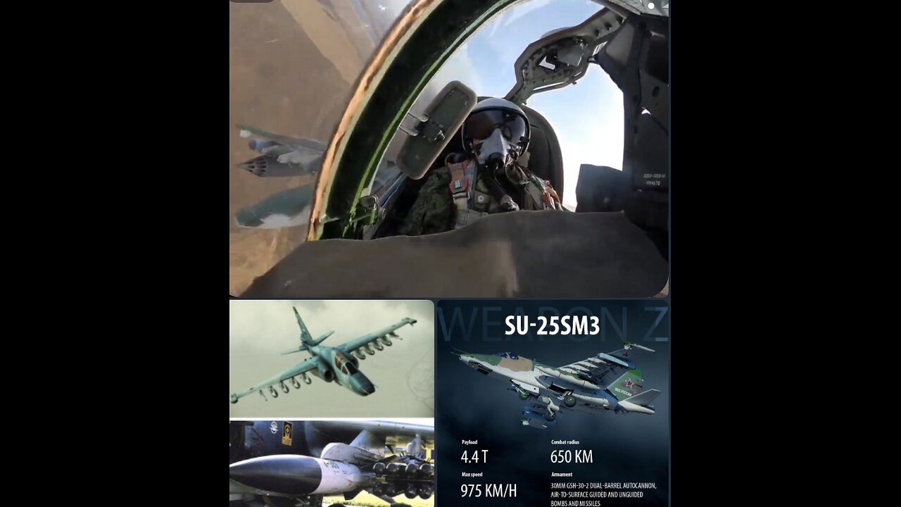 Su-25 ground-attack aircraft launch strikes at AFU positions