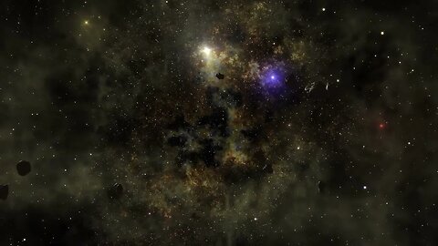 VÍDEO SEM DIREITOS AUTORAIS: Nebulosa Cosmos Estrelas Galáxia Astronomia.