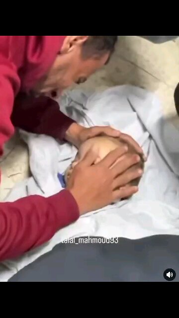 Israeli artillery strike on Nuseirat refugee camp killed baby from Abu Warda family this morning.