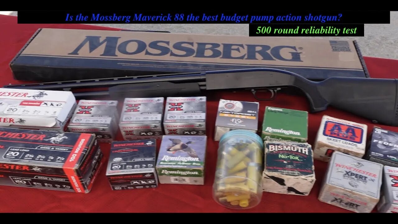 Mossberg Maverick 88. (500 round test). Is it the best budget pump ever made? Suprising Results!