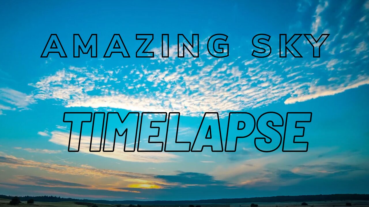 Amazing sky Timelapse | Wonderlapse