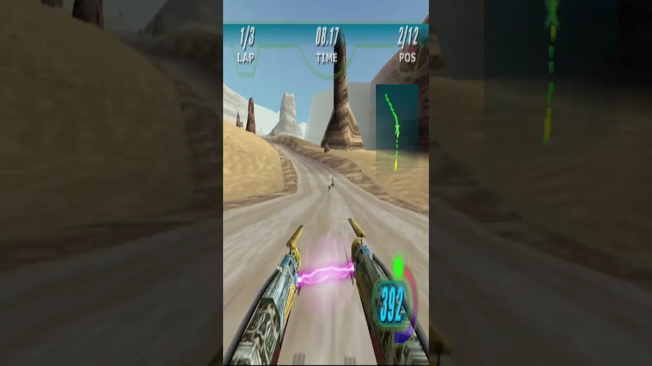 Pisando Fundo pela Galáxia em Star Wars Racer (N64) #shorts