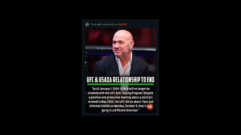 UFC PARTS WAYS WITH USADA?!