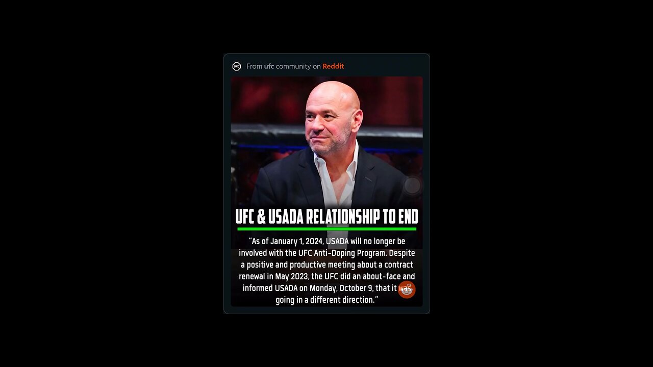 UFC PARTS WAYS WITH USADA?!