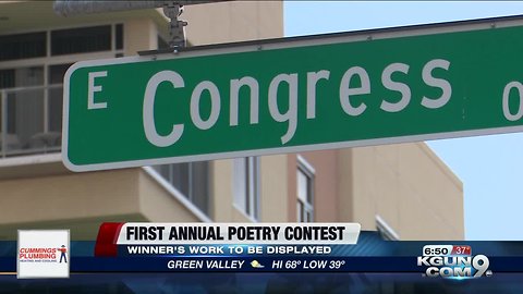 City of Tucson holding first ever poetry contest, winning poems to be displayed downtown