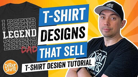 T-Shirt Designs That Sell - T Shirt Design Tutorial for Non-Designers, Make This for Print on Demand