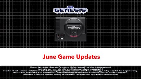 Here are the SEGA Genesis / Mega Drive Games on Nintendo Switch Online for June 2023