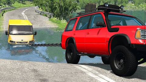 Cars vs Deep Water #2 – BeamNG.Drive