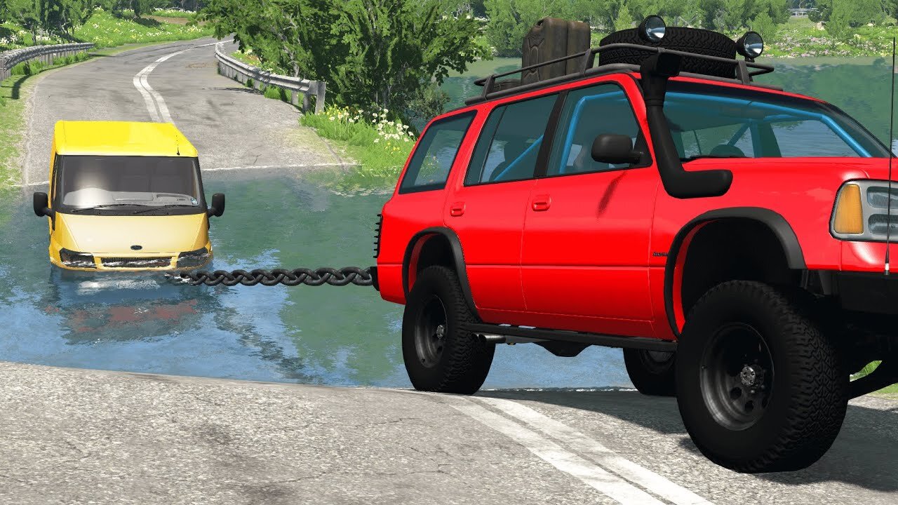 Cars vs Deep Water #2 – BeamNG.Drive