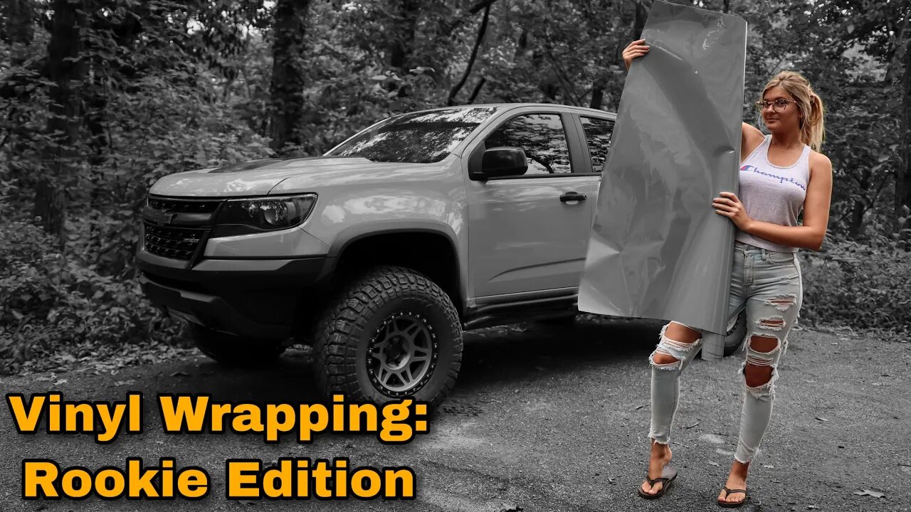 We Vinyl Wrapped my Colorado ZR2 with NO EXPERIENCE! Did We Succeed?