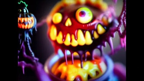 Trippy and spooky Halloween animation made with Stable Diffusion