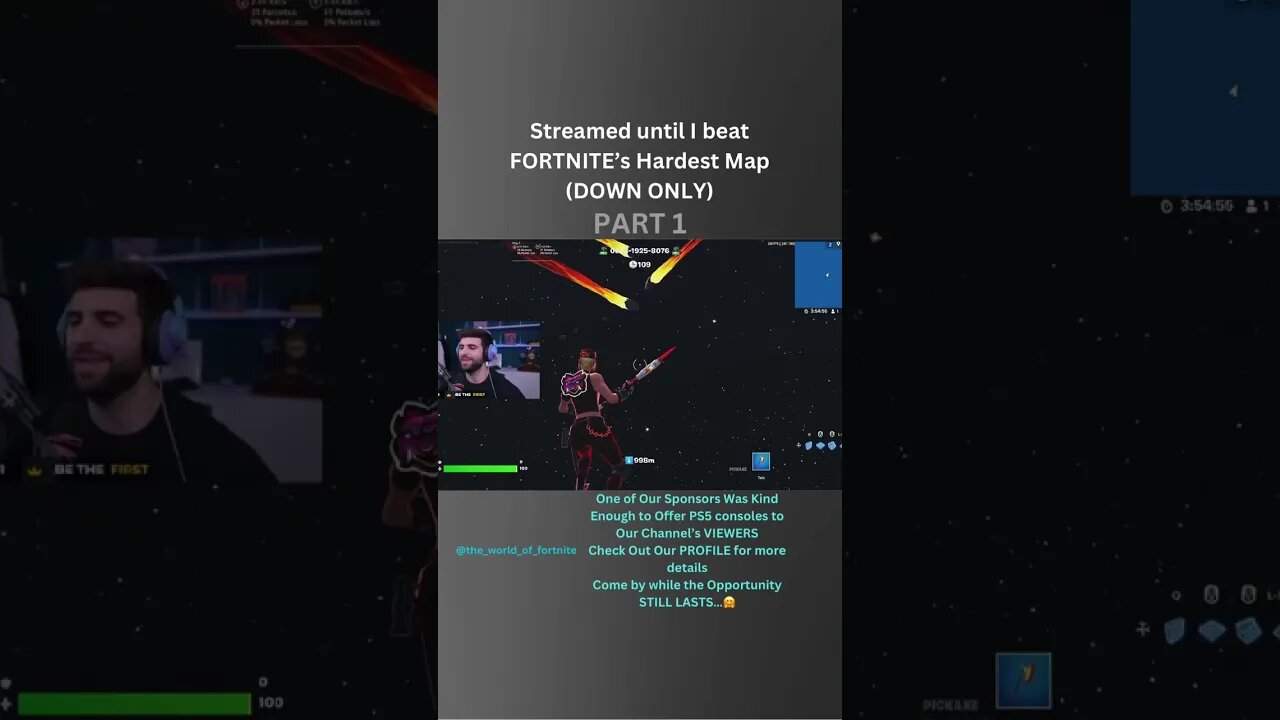 Streamed until I beat FORTNITE’s Hardest Map (DOWN ONLY) | PART 1