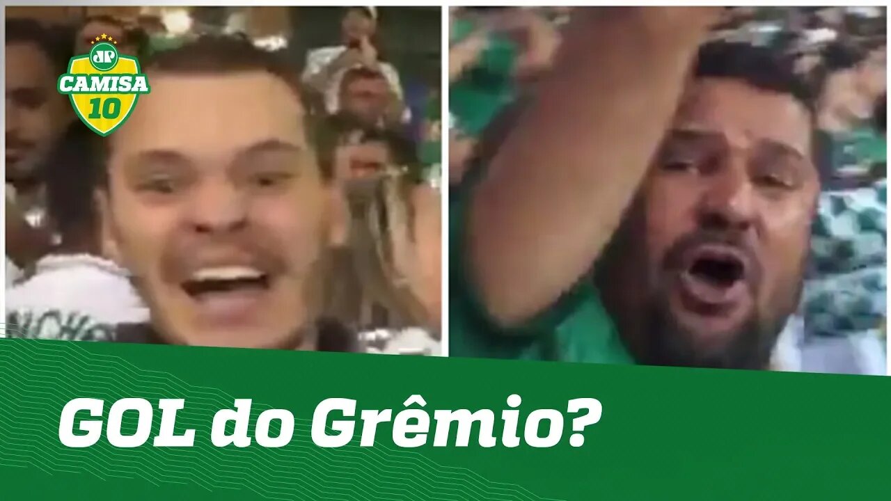 GOL do Grêmio? Palmeirenses comemoram... Mas era FAKE!