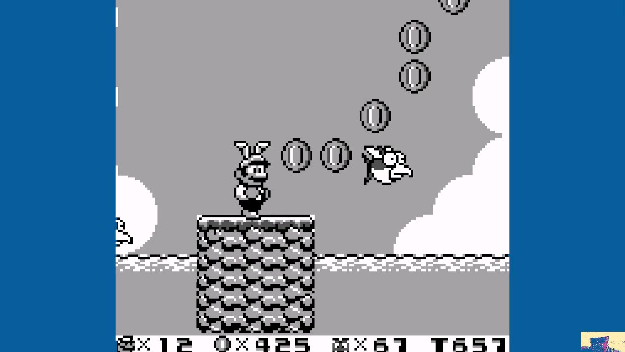 Super Mario Land 2: 6 Golden Coins - Hippo on the Hill (Top Exit)