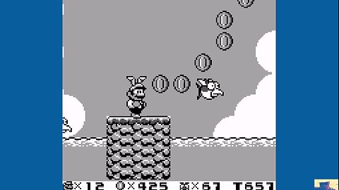 Super Mario Land 2: 6 Golden Coins - Hippo on the Hill (Top Exit)