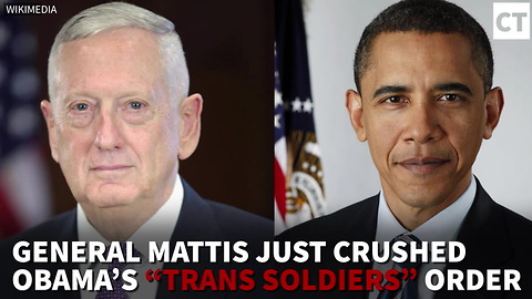 Mattis Pausing Obama’s “Trans Soldiers” Order