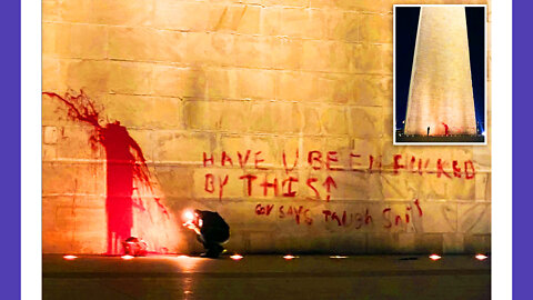 Dude Tags Up The DC Obelisk