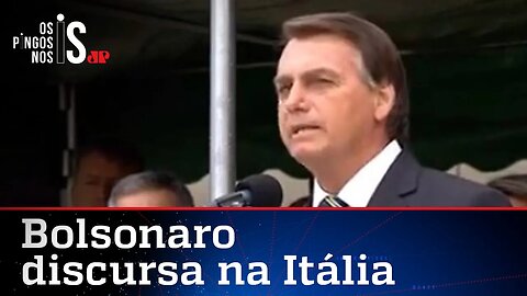 Ao lado de Braga Netto, Bolsonaro discursa em defesa da liberdade