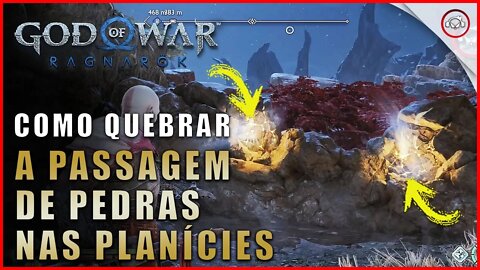 God of war Ragnarok, Como quebrar a passagem de pedras nas Planícies | Super dica
