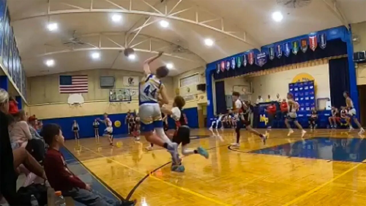 Viral video shows Illinois eighth grade basketball player sinking a full-court buzzer beater