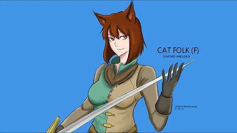 Drawing Delivery - Catfolk Original character paint timelapse~! 8-28-23