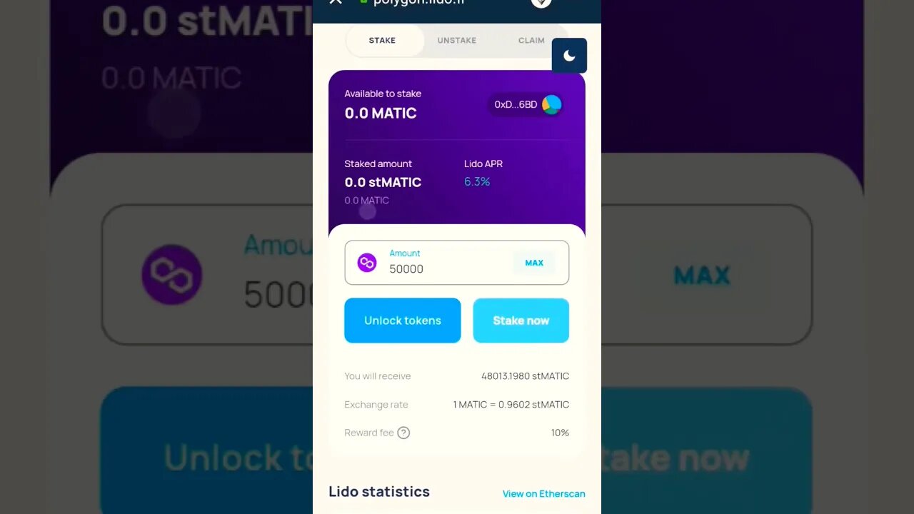 LIDO FINANCE MATIC COIN REWARDS #altcoin #maticcoin #maticnetwork #cryptostaking #lidofinance #eth