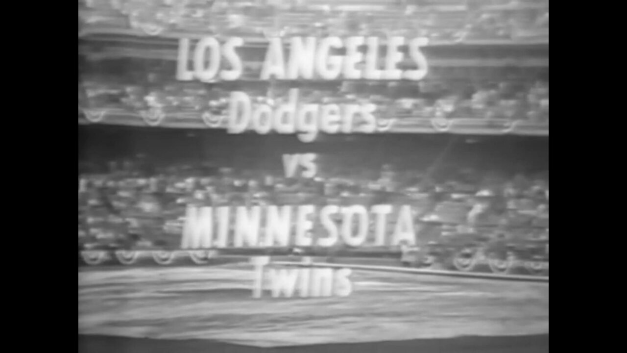 1965-10-07 World Series Game 2 Los Angeles Dodgers vs Minnesota Twins