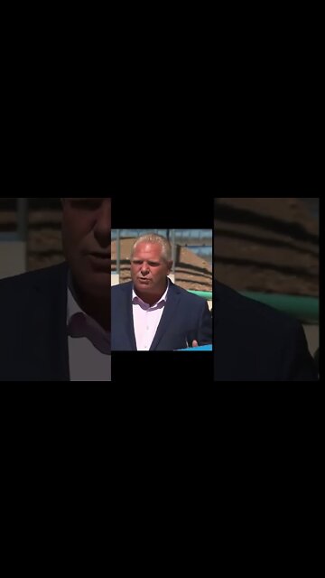 Ontario Premier Doug Ford, Politician Swallows Bee While Speaking To Reporters