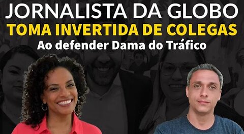 Globo Sewage journalist tries to pass cloth to the lady of trafficking but takes a live inverted