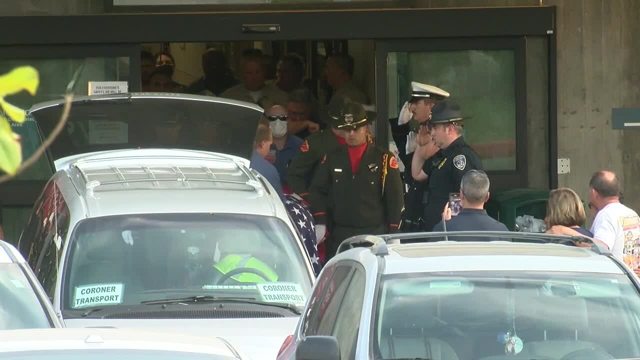 KCSO deputy's body escorted from Kern Medical