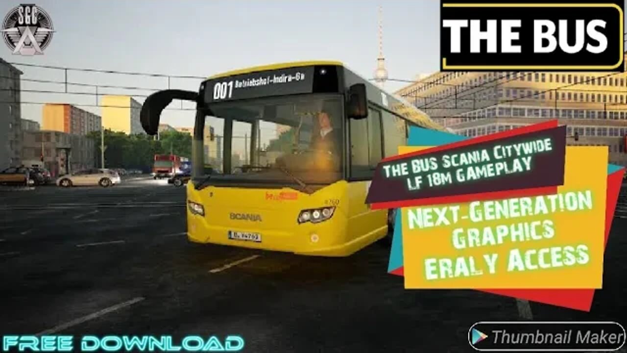 The BUS Scania Citywide Line 145 Free Download Next Ganretion Graphics Unreal Engine Games