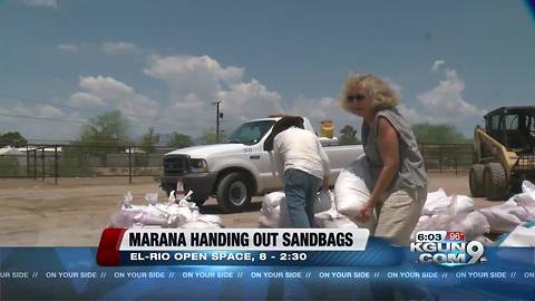 Marana handing out sandbags throughout Monsoon